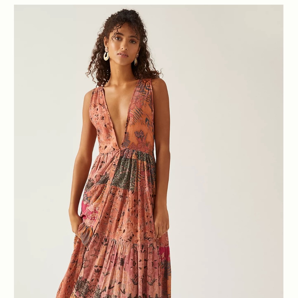 Anthropologie Mes Demoiselles Maxi Bohemian Dress